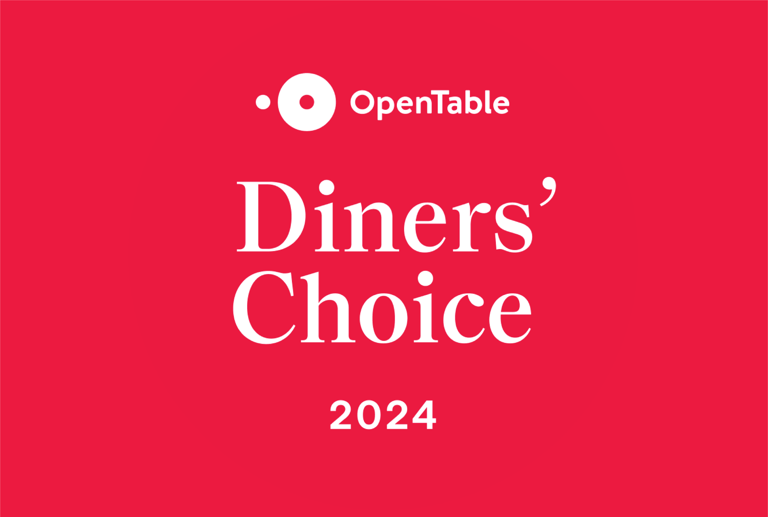 🏆 Two Hommes Wins OpenTable Diners’ Choice Award 2024!